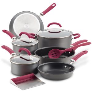 Rachel Ray 11-Piece Hard Anodized Nonstick Induction Cookware Set